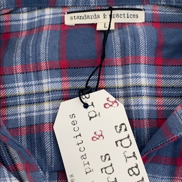 standards & Practices  tie  flannel  Plaid Shirt - Picture 10 of 14